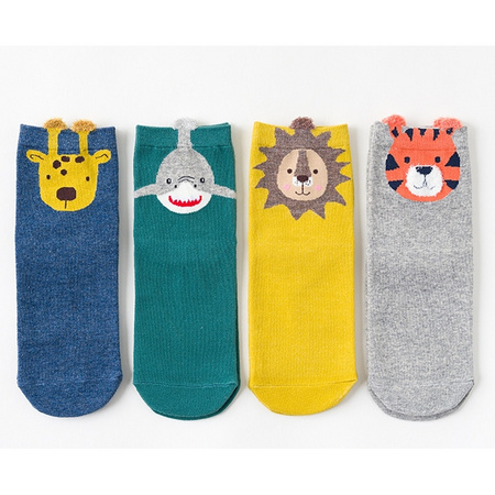 Caramella 焦糖玛奇朵 儿童卡通袜 4双装