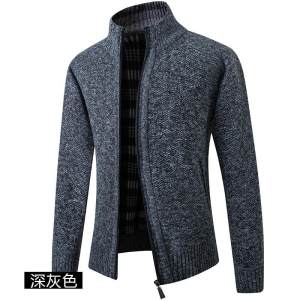 秋冬男士夹克立加厚外套开衫