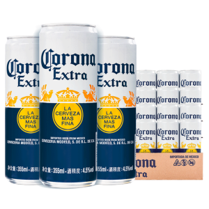  墨西哥进口 科罗娜 特级啤酒 355ml*72听 286元双11预售到手价