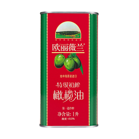 Olivoilà 欧丽薇兰 特级初榨橄榄油 红装 1L *2件