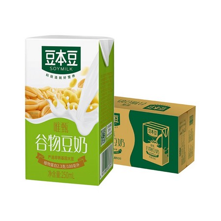 88VIP：豆本豆 唯甄谷物豆奶 250ml*24盒 *6件