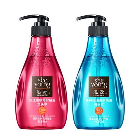 SEEYOUNG 滋源 无硅油玫瑰柔顺洗发水 400ml *3件