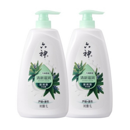 六神 清新滋润沐浴液 1L*2瓶