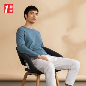 海澜之家旗下 海一家 男士秋季款圆领套头毛衣