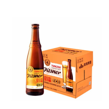京东PLUS会员：TSINGTAO 青岛啤酒 皮尔森啤酒 麦芽浓度10.5度 酒精度≥4 450ML*12瓶 *2件