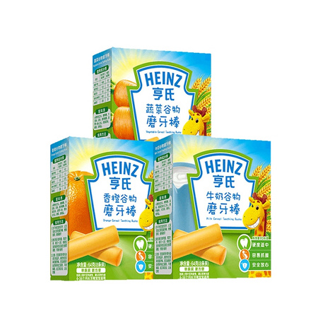 88VIP：Heinz 亨氏 婴儿磨牙棒 3盒装 *2件