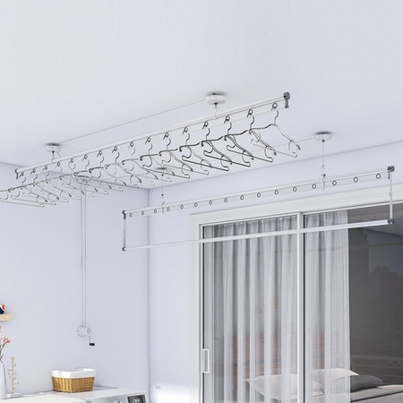 HOTATA 好太太 D-1070 手摇升降晾衣架 2.4m