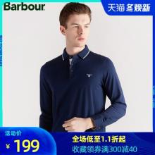 英国皇室御用品牌 Barbour 巴伯尔 男士纯棉长袖POLO衫