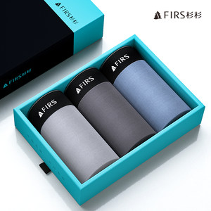 Firs/杉杉 男士莫代尔混纺 石墨烯抗菌平角内裤 3条