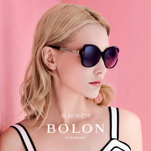 暴龙 2018款 埃菲尔铁塔纹 女蝶形镜框太阳镜 528元包邮