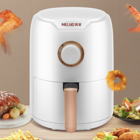 MELING 美菱 MZG-DZ1006 空气炸锅家用 2.2L 白色情侣款