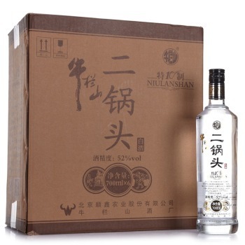 Niulanshan 牛栏山 二锅头 白酒 特制 52度 整箱装 700ml*6瓶 *2件
