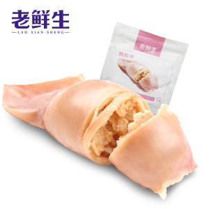 老鲜生 秘鲁带籽鱿鱼仔 500g 开袋即食 34.9元包邮 送鱿鱼丝