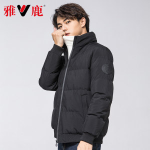 雅鹿 男女款加厚立领短款棉服