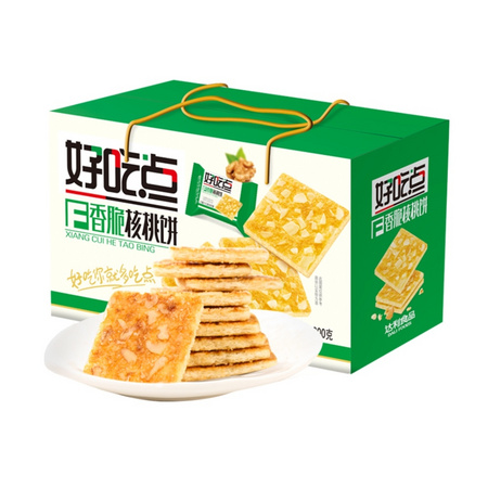 88VIP：好吃点 香脆核桃饼 800g *5件