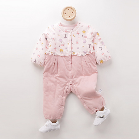 双11预售：LABI BABY 拉比 婴儿夹棉连体衣