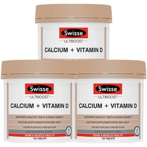 澳洲进口 Swisse 柠檬酸钙维生素D 150片*3瓶 177元双11预售到手价