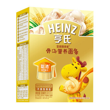 Heinz 亨氏 金装智多多营养面条 骨汤含DHA 3段 336g *2件 +凑单品