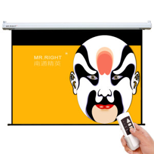 双11预售： MR.RIGHT 南通精英 100英寸 16:9 玻纤电动幕布