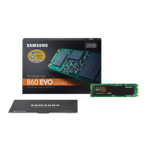SAMSUNG 三星 860 EVO系列 MZ-N6E250BW M.2接口 固态硬盘 250GB
