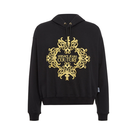 双11预售：Versace Jeans Couture 棉质刺绣连帽卫衣