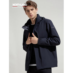 诺诗兰 男士加绒加厚三合一冲锋衣 全压胶暴雨级防水 468元双11预售到手价