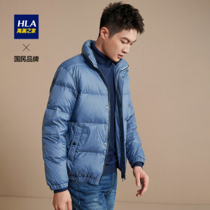 HLA/海澜之家 男士时尚拼接羽绒服 90%含绒量