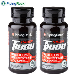PipingRock 刺蒺藜皂甙胶囊 100粒*2瓶 男性保健