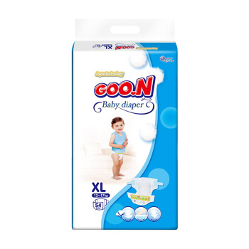限地区：GOO.N 大王 柔软干爽环贴式纸尿裤 XL54片 泰国版 *4件 +凑单品