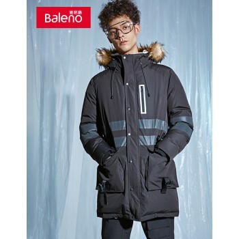 Baleno 班尼路 28937556 男士拼色鸭绒羽绒服