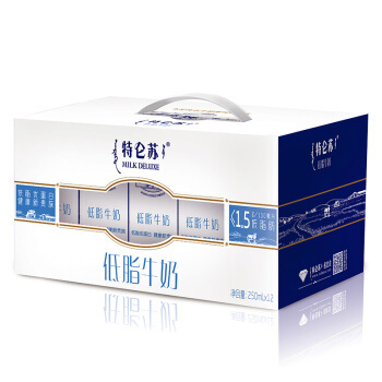 88VIP： 蒙牛 特仑苏低脂牛奶250ml*12盒/整箱 *3件