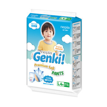 nepia 妮飘 Genki!拉拉裤 L4片 *3件