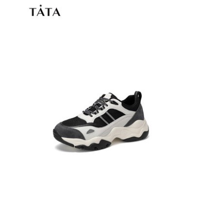 双11预售：Tata 他她 WPW01CM0 女士厚底休闲运动鞋