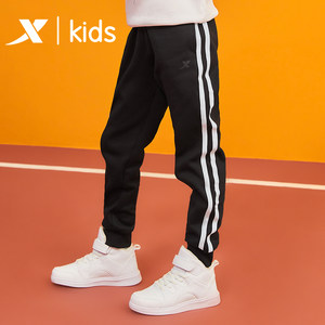 特步 2020新款 儿童针织运动长裤