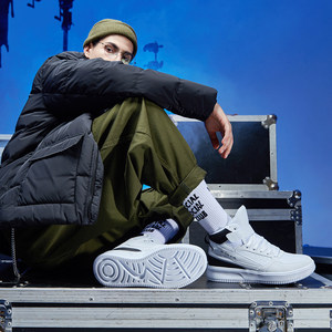 双11预售 361度 男士高帮加绒休闲板鞋 89元双11预售到手价