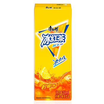康师傅 冰红茶 柠檬红茶饮料 250ml*24盒 *10件
