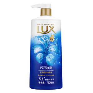 LUX 力士 闪亮冰爽沐浴乳 750ml *5件