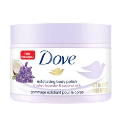 京东PLUS会员：Dove 多芬 薰衣草和椰奶身体磨砂膏 298g*2件