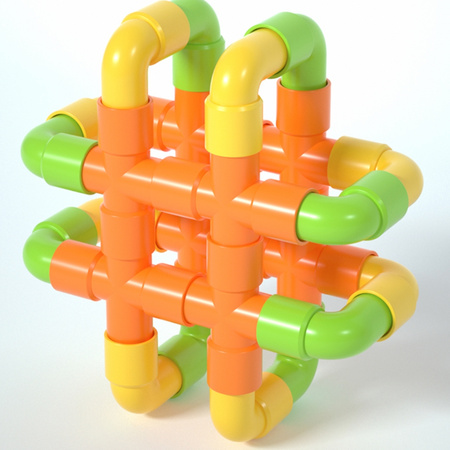 care 贝贝凯 水管道积木 50件套 袋装