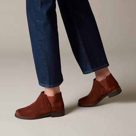 双11预售：Clarks 女士英伦方跟短靴