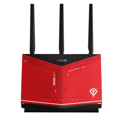 双11预售：ASUS 华硕 RT-AX86U 双频无线路由器 5700M 夏亚扎古联名款