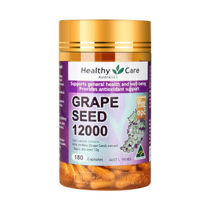 张韶涵同款 澳洲进口 Healthy Care 葡萄籽提取物胶囊 180粒