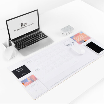 京东PLUS会员：fizz 飞兹 FZ662001 多功能收纳书写桌垫 705*320mm 白色 +凑单品