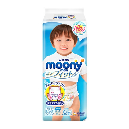 moony 尤妮佳 男婴用拉拉裤 XL38 *4件