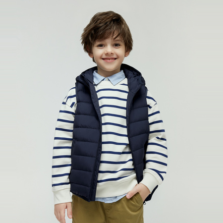 双11预售：BOSIDENG 波司登 儿童连帽羽绒马甲