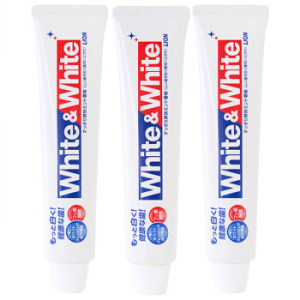 LION 狮王 White&White 美白 牙膏 150g 三支装 *3件