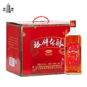 中华老字号 塔牌 绍兴产冬酿黄酒 500ml*8瓶 礼盒装