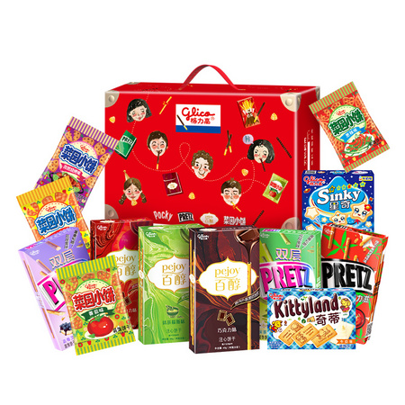 88VIP：glico 格力高 零食饼干全家福礼盒 12口味 12盒