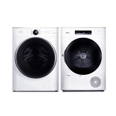 Midea 美的 MG100V70WD5+MH100-H1W 洗烘套装