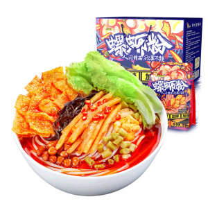 螺蛳粉届扛把子 好欢螺 升级版螺蛳粉 400g*6袋礼盒装 腐竹/酸笋双倍 65元双11预售到手价